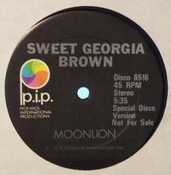 画像1: MOONLION / SWEET GEORGIA BROWN (12")♪