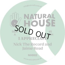 画像1: NICK THE RECORD & JAIME READ / I APPRECIATE (12")♪