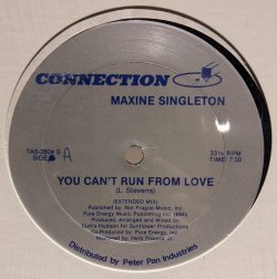 画像1: MAXINE SINGLETON / YOU CAN'T RUN RUN FROM LOVE (12")♪