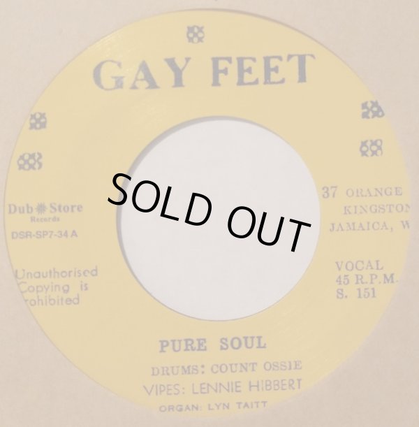 画像1: LENNIE HIBBERT, COUNT OSSIE & LYNN TAITT / PURE SOUL (7")