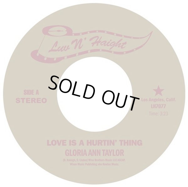 画像1: GLORIA ANN TAYLOR / LOVE IS A HURTIN' THING (7")♪