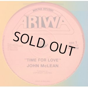 画像: JOHN MCLEAN / TIME FOR LOVE (12")