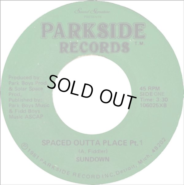 画像1: SUNDOWN / SPACED OUTTA PLACE (7")♪