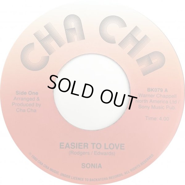 画像1: SONIA / EASIER TO LOVE (7")♪