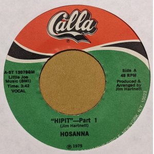 画像: HOSANNA / HIPIT (7")♪