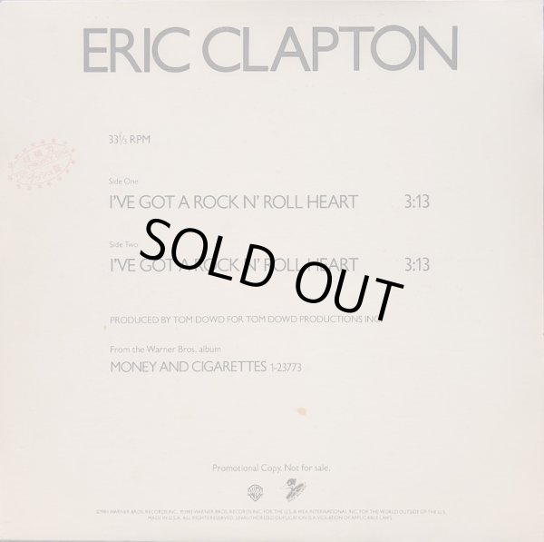 画像1: ERIC CLAPTON / I'VE GOT A ROCK N' ROLL HEART (12")