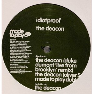 画像: IDIOTPROOF / THE DEACON (12")♪