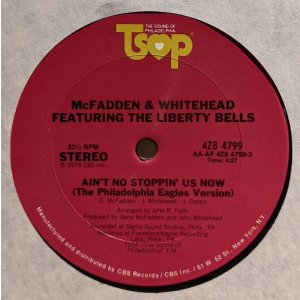画像: McFADDEN & WHITEHEAD / AIN’T NO STOPPIN’ US NOW（PHILADELPHIA EAGLES VERSION) (12")♪