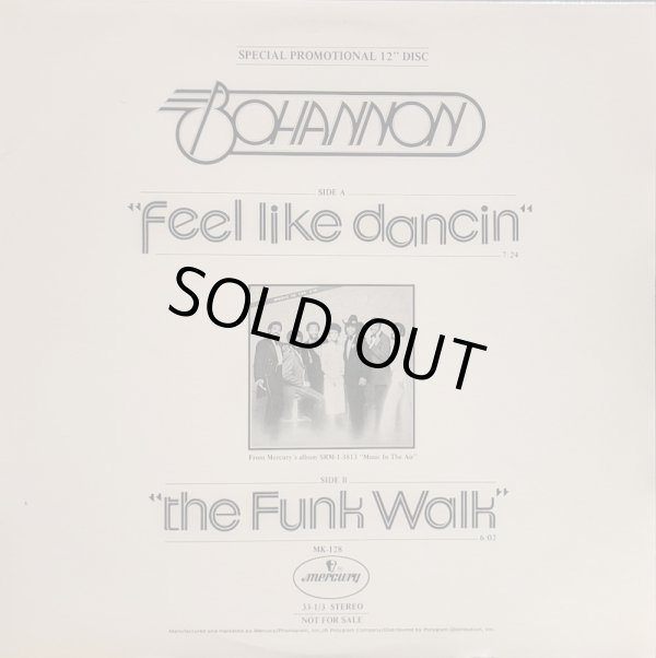 画像1: BOHANNON / FEEL LIKE DANCIN' (12")