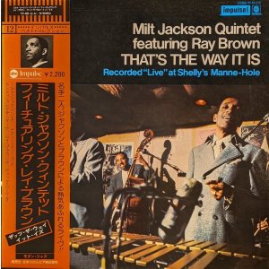 画像: ミルト・ジャクソン・クインテット・フィーチュアリング・レイ・ブラウン（Milt Jackson / Ray Brown）/ ザッツ・ザ・ウェイ・イット・イズ (LP)♪