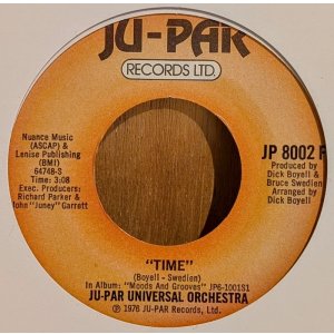 画像: JU-PAR UNIVERSAL ORCHESTRA / TIME・FUNKY MUSIC (7")♪