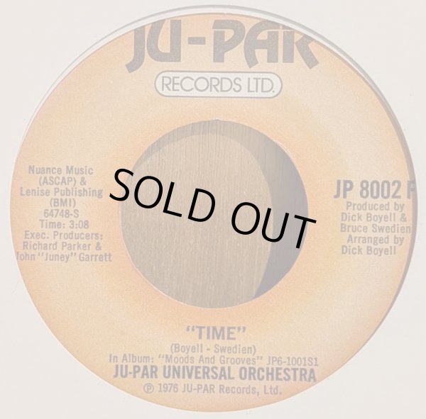 画像1: JU-PAR UNIVERSAL ORCHESTRA / TIME・FUNKY MUSIC (7")♪