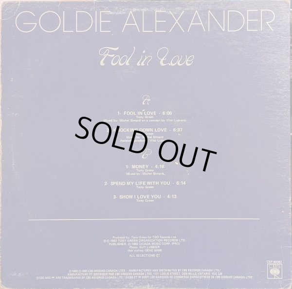 画像2: GOLDIE ALEXANDER / FOOL IN LOVE (12")♪