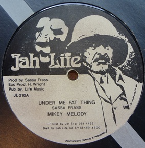 画像1: MIKEY MELODY / UNDER ME FAT THING (12")♪