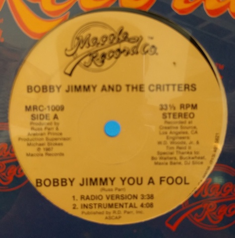 画像1: BOBBY JIMMY AND THE CRITTERS / BOBBY JIMMY YOU A FOOL (12")♪