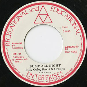 画像1: BILLY COLE / BUMP ALL NIGHT (7")♪