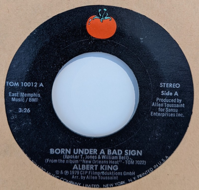 画像1: ALBERT KING / BORN UNDER THE BAD SIGN (7")♪