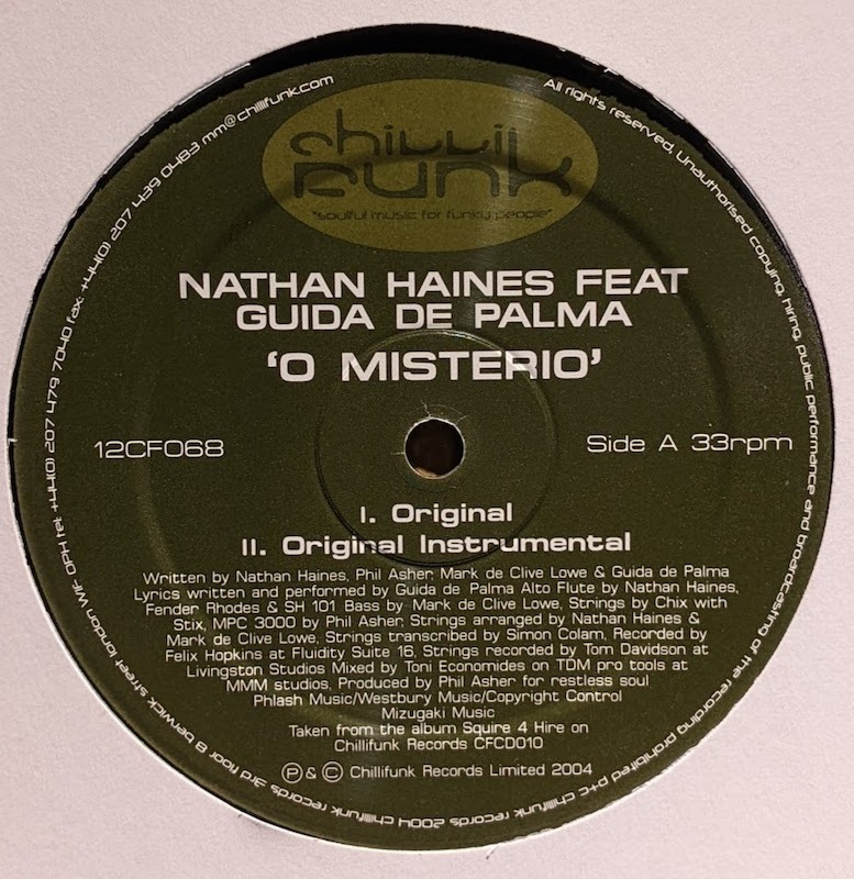 画像1: NATHAN HANES feat. GUIDA DE PALMA / O MISTERIO (12")♪