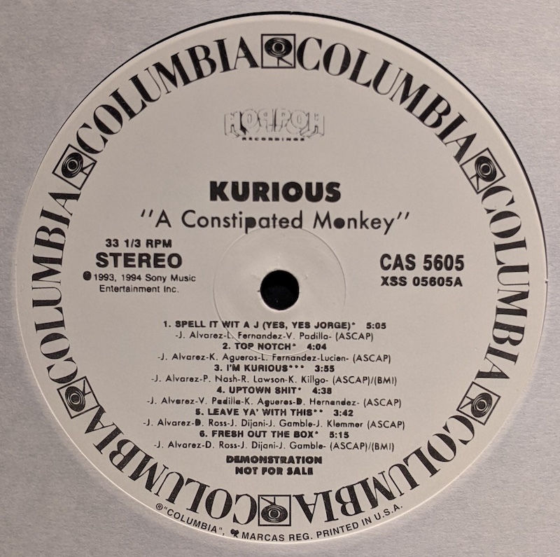 画像2: KURIOUS / A CONSPIRATED MONKEY (LP)♪