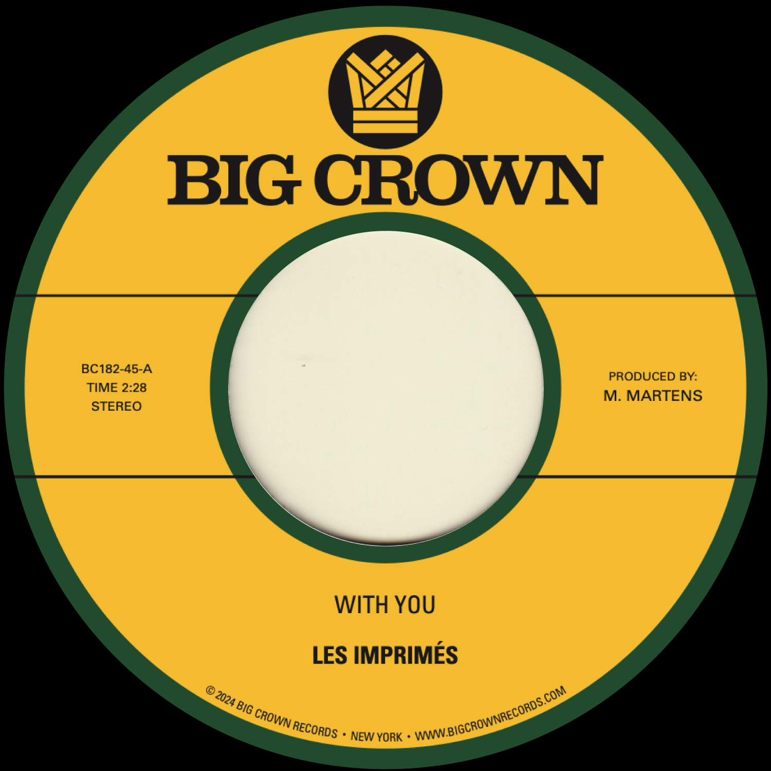 画像1: LES IMPRIMES / WITH YOU (7")♪