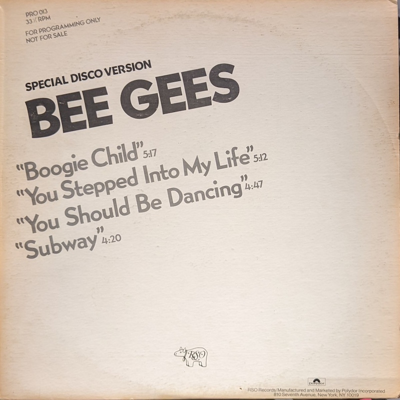 画像1: BEE GEES / SPECIAL DISCO VERSION (12")♪