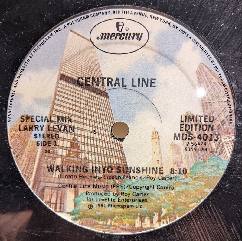 画像1: CENTRAL LINE / WALKING INTO SUNSHINE (12")♪