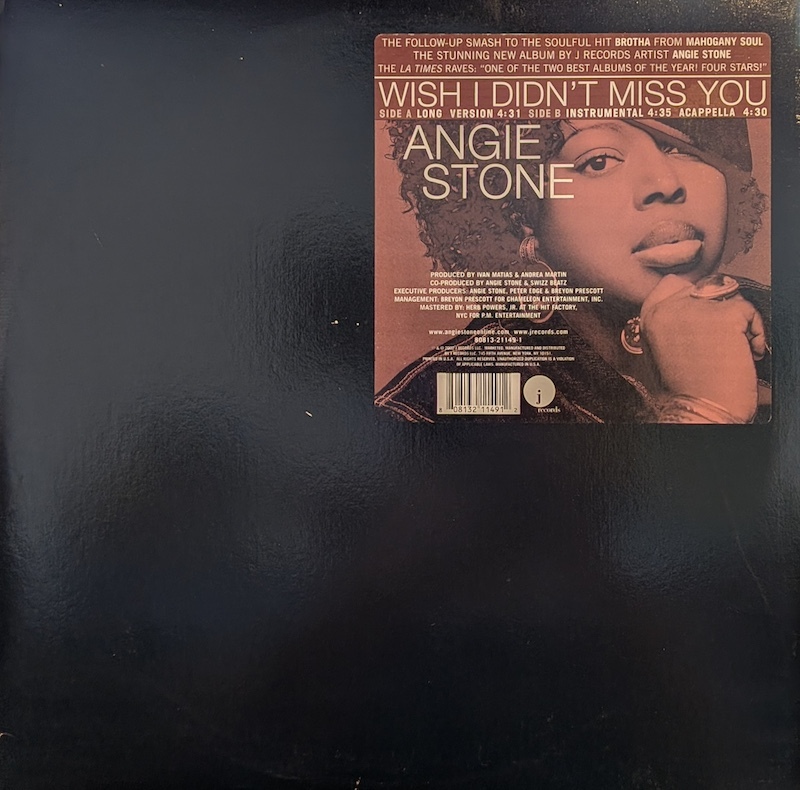 画像1: ANGIE STONE / WISH I DIDN’T MISS YOU (12")♪